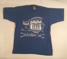 Vintage 1990s Billy Hayes Invitational TShirt Blue Large Running Marathon Track