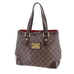 LOUIS VUITTON LV Hampstead PM Used Tote Handbag Damier N51205 Vintage #BN466 S - Picture 1 of 22