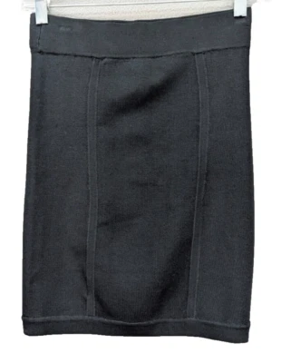 Minifalda BEBE para mujer vendaje ceñida al cuerpo negra talla XS cintura elástica rayón elástica Foto 1 de 4