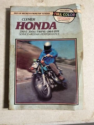 Clymer Honda 250 & 350cc 1964-1974 Twins Service Repair Manual M322 - Image 1 of 3