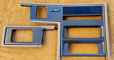 Excelente estado. Conjunto de moldura painel acabamento painel central cinza Lincoln Mark VII 7 LSC  - Imagem 1 de 4