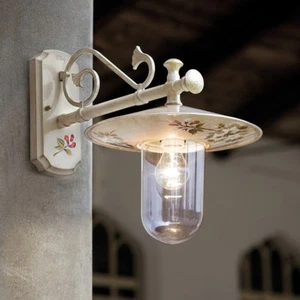 Applique da parete per esterno classico avorio 1 luce FL-173 - Imagen 1 de 1