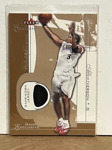 Allen Iverson 2001-02 Fleer Exclusive Game Exclusives Game Used Jersey #/100 SP - Picture 1 of 2