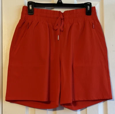 Cintura corta Chico's Zenergy Flame Scarlet 7" UPF con cordón talla 00 (0/2) nueva con etiquetas Foto 1 de 4