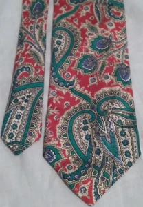 Polo Ralph Lauren Krawatte 100% Seide Made By Hand In USA Mehrfarbig Paisley - Bild 1 von 4