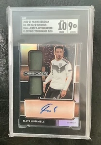 🇩🇪2020 Mats Hummels Obsidian Dual Jersey Ink Electric Etch Orange /10 SGC 10 - Picture 1 of 3