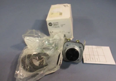 Allen Bradley Negro Cabezal Al ras Pulsador 1 NO Serie T 800T-A2D1 Foto 1 de 4