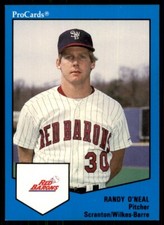 1989 ProCards Randy O'Neal Scranton/Wilkes-Barre Red Barons #726