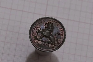 🧭 🇬🇮 GIBRALTAR 2 QUARTOS 1820 TOKEN KM.Tn9 AMAZING DETAILS B75 DSP - Picture 1 of 7