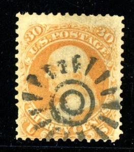USA 71 ARANCIONE PROFONDO USATO CON ICONICA RUOTA DENTATA SAN FRANCISCO ANNULLO CAT $ 275 - Foto 1 di 2