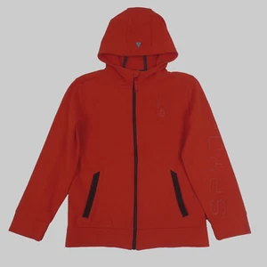 Spyder Hoodie Youth Boys Large 14/16 Red Long Sleeve Full Zip Spell Out Logo - Picture 1 of 11