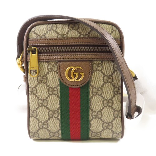 Borsa a tracolla Gucci GG GHW Ophidia GG 598127 tela rivestita in PVC