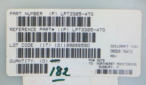 LPT3305-473 COILCRAFT Inductor Power Wirewound 47uH 20% 20 PIECES - Picture 1 of 1