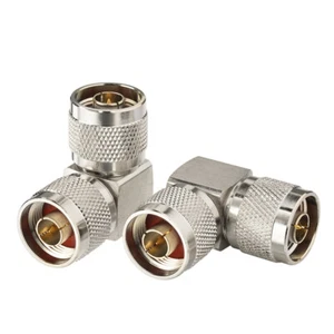 10x Adaptador Tipo N Enchufe N Macho a N Enchufe Ángulo Recto RF Adaptador Coaxial 90 grados - Imagen 1 de 4