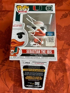 JAKOBE THOMAS MIAMI HURRICANES STAR S RARO FIRMADO SEBASTIAN FUNKO POP CERTIFICADO DE AUTENTICIDAD JSA - Imagen 1 de 8