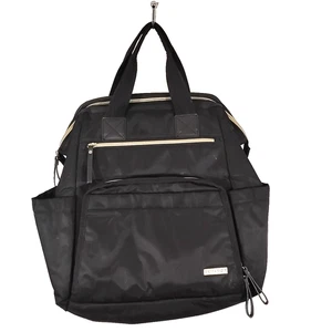 Zaino Skip Hop nero tinta unita borsa pannolini tasche bambino bambino - Foto 1 di 17