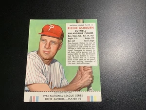 1953 Red Man Baseball #3 Richie Ashburn EX W/ Tab - Picture 1 of 5
