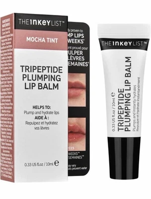 The Inkey List Tripeptide Plumping Lip Balm 10ml | Mokka Tint
