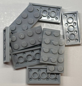LEGO Plate 2 x 4, 3020, Dark Bluish Gray QTY 10 Free Shipping