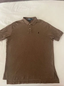 Poloshirt Herren Polo Ralph Lauren Large meliert braun klassisch - Bild 1 von 3