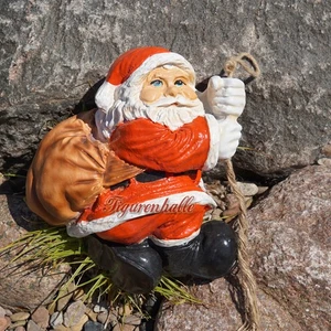 Papá Noel colgante escalada Adviento Nicolás cuerda figura estatua escultura decoración - Imagen 1 de 5