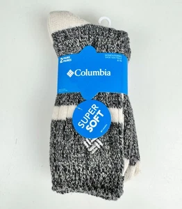 Columbia superweiche klassische Crew-Damensocken zwei Paar Größe 4-10 NEU - Bild 1 von 2