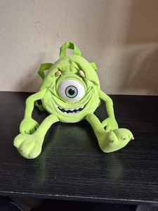 "Mini mochila de colección Peluche Monster Inc Disney Mike Wazowski 9"" rara (K9)" - Imagen 1 de 8