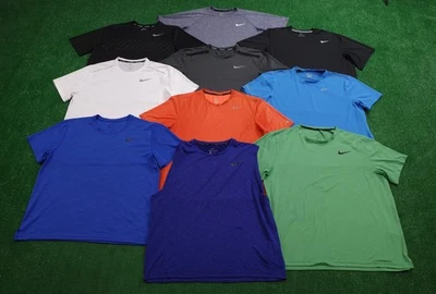 Lot of 10 Nike Dri Fit Men's Size XL Swoosh T-Shirt Polyester Workout Gym - Image 1 of 3