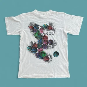 Vintage 90s Callaway Gardens Tennis Resort Tourist Destination Shirt Sz Med SS - Picture 1 of 6