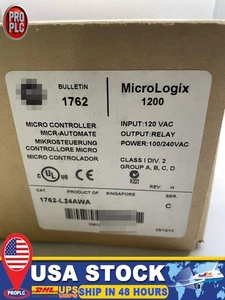 AB 1762-L24AWA New Allen-Bradley 1762L24AWA MicroLogix 1200 24 Point Controller - Picture 1 of 2