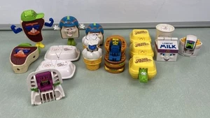 Vintage McDonalds McDino Food Changeables Transformers Happy Meal Toys Lot Of 17 - Picture 1 of 11