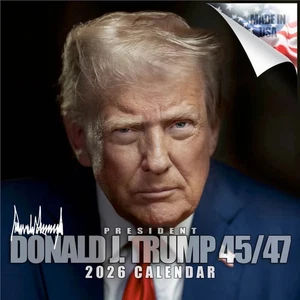 Donald J. Trump Wall Calendar 2026 President Political Republican MAGA Collector - Picture 1 of 2