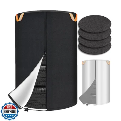 Eakertte Tire Cover for Storage, Dual-Sided Use, 420D Waterproof  - Image 1 of 4