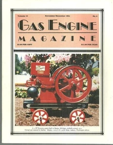 Gas Engine Magazine November December 1984 2 HP Economy Engine Waterloo Allis - Picture 1 of 1