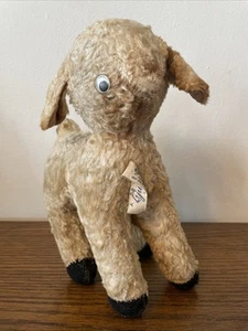 Vintage A Gund Creation Stuffed Wind Up Lamb 9.5” Tall - Picture 1 of 9