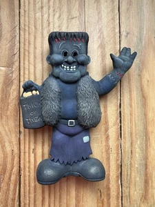 Vintage 90’s Keramik Frankenstein Halloween Figur handbemalt - Bild 1 von 5