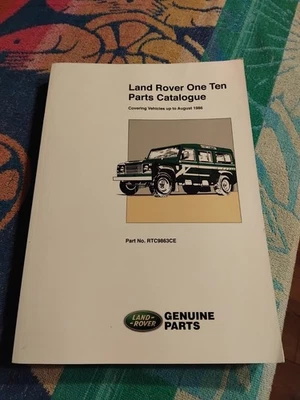 Land Rover One Ten Up To 1986 Factory Parts Catalogue VGC V8 Petrol Diesel 110 - Image 1 of 4