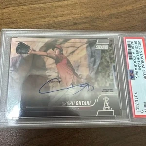 Shohei Ohtani Auto Topps Stadium Club 2022 Center Angel Stadium Rockpile PSA 9 - Picture 1 of 12