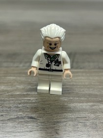 Lego Doc Brown Back to the Future Minifigure minifig The DeLorean Time Machine