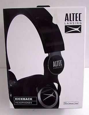 Altec Lansing Headphones MZX756-BLK KickBack Black NEW - Image 1 of 4