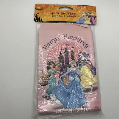 Disney Princess Princesses Halloween Haunting Treat Favor Bags 1 Pack 40 Count  - Image 1 of 4