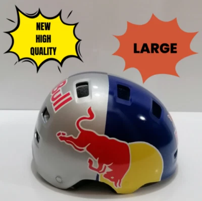 Casco Redbull HECHO A MANO (Talla L 59-62cm) / BMX, Monopatín, Motocicleta Foto 1 de 4