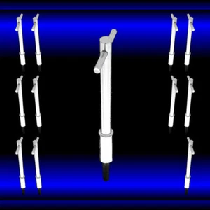 Cubierta de válvula cromada de 5 pulgadas manijas en T x 12 para SB Ford 260 289 302 351 Windsor - Imagen 1 de 1