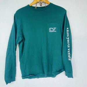 VINEYARD VINES MARTHA'S VINEYARD LONG SLEEVE T-SHIRT WITH POCKET MENS M FOOTBALL - Picture 1 of 14