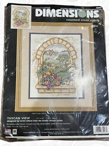 Dimensions Linda Gillum TUSCAN VIEW Half Cross Stitch Kit 35097 All pieces inclu - Picture 1 of 2