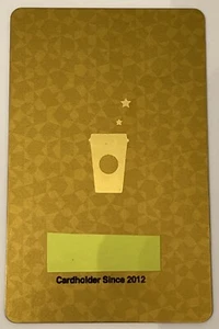 Starbucks 2011 New Logo Gold Reward Program Card 6072 Series USA Edition - Picture 1 of 5