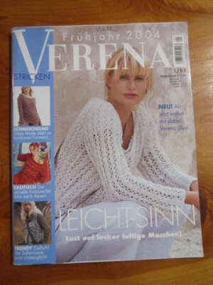 KNITTING PATTERN  BOOK GERMAN VERENA 1/04 GREAT **** MUST SEE - Image 1 of 3