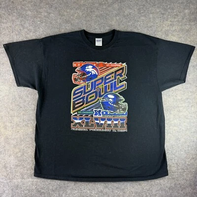 Seattle Seahawks Vs Denver Broncos Super Bowl T Shirt Mens Size XXL NFL 2014 - Image 1 of 4