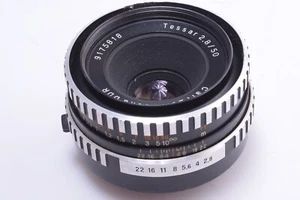 ✅ ZEISS 50MM 2.8 TESSAR ZEBRA LENS M42 42MM MOUNT FOR 35MM SLR CAMERA *READ* - Picture 1 of 8