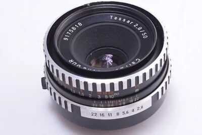✅ ZEISS 50MM 2.8 TESSAR ZEBRA LENS M42 42MM MOUNT FOR 35MM SLR CAMERA *READ* — 第 1/4 张图片